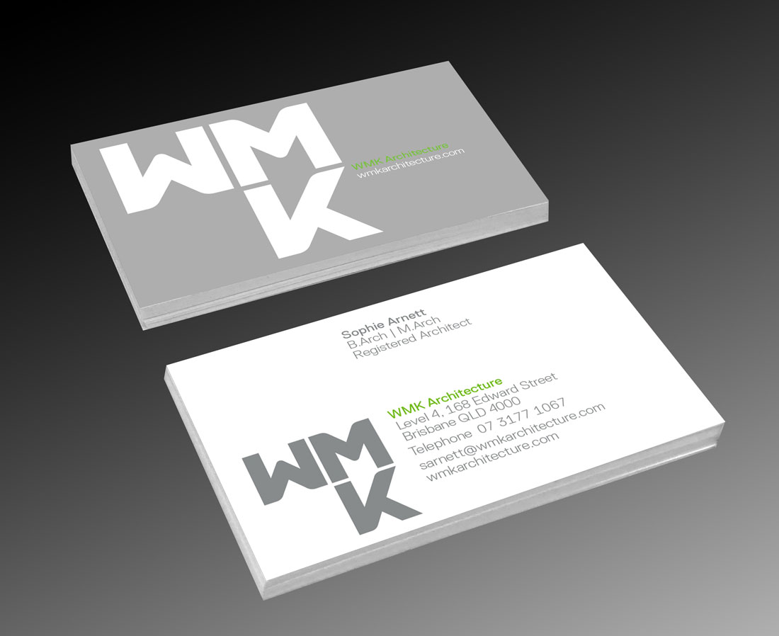 WMK Architecture business card