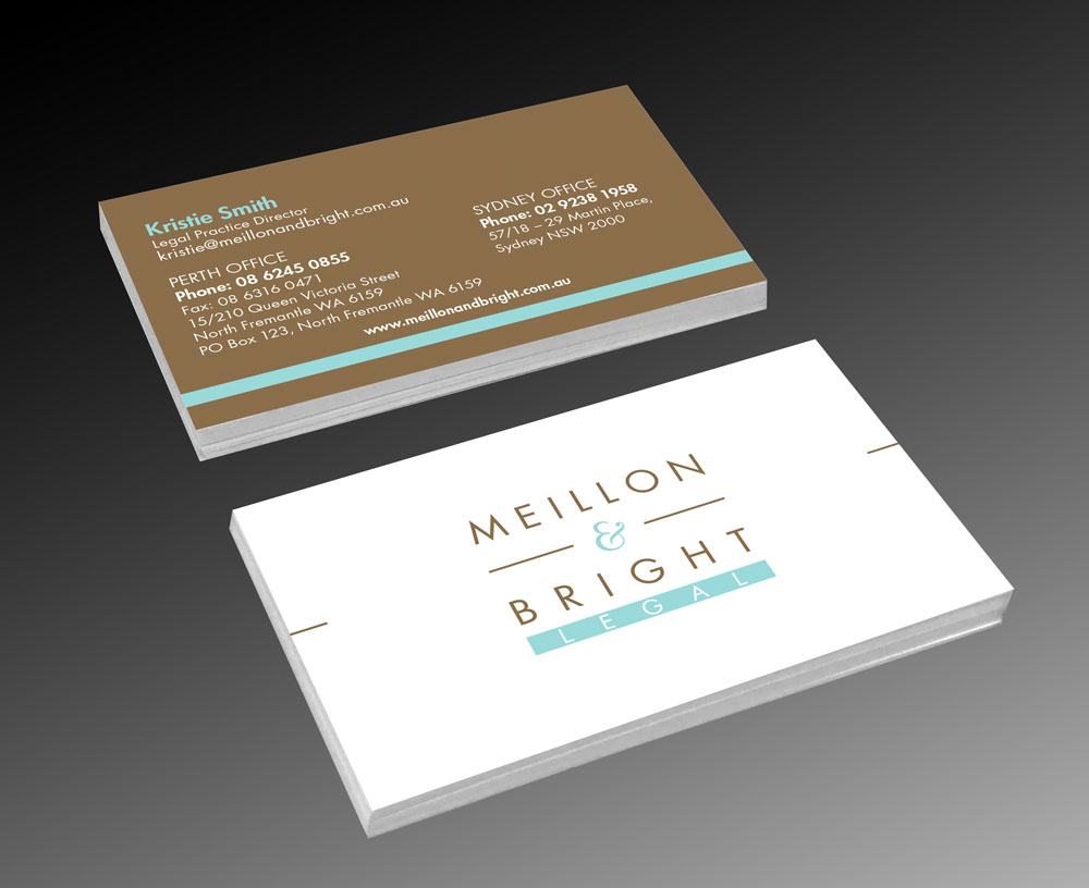 Meillon & Bright Legal business card