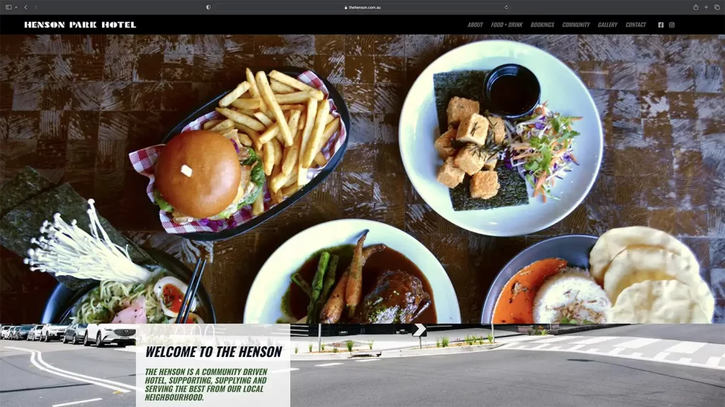 Henson Park Hotel website