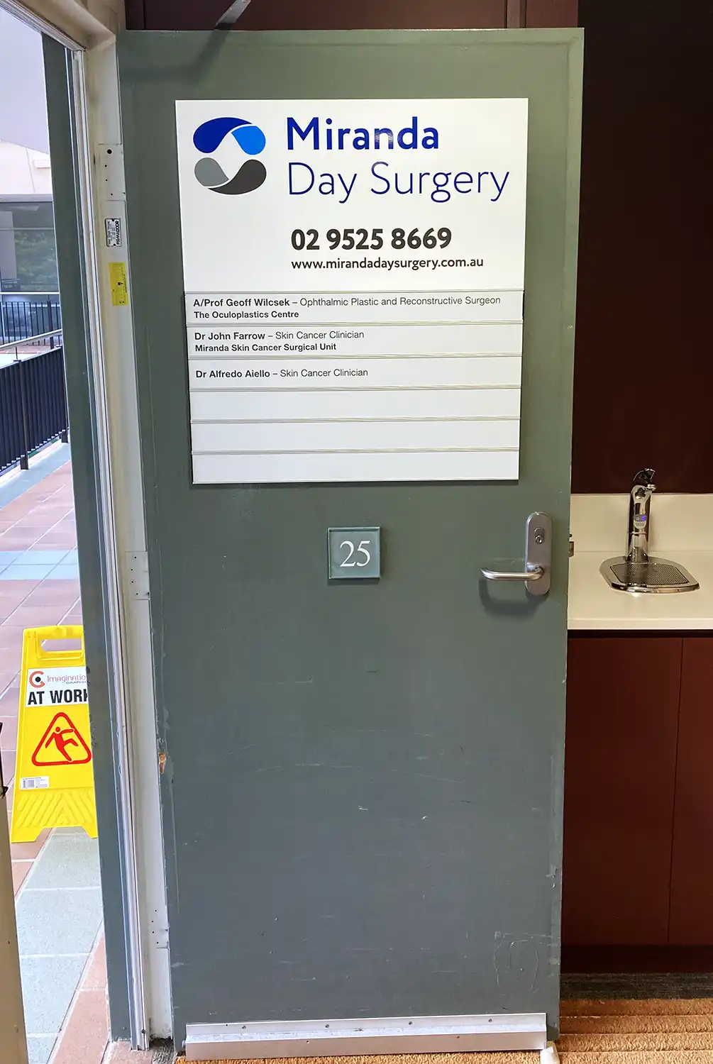 Miranda Day Surgery Door Signage