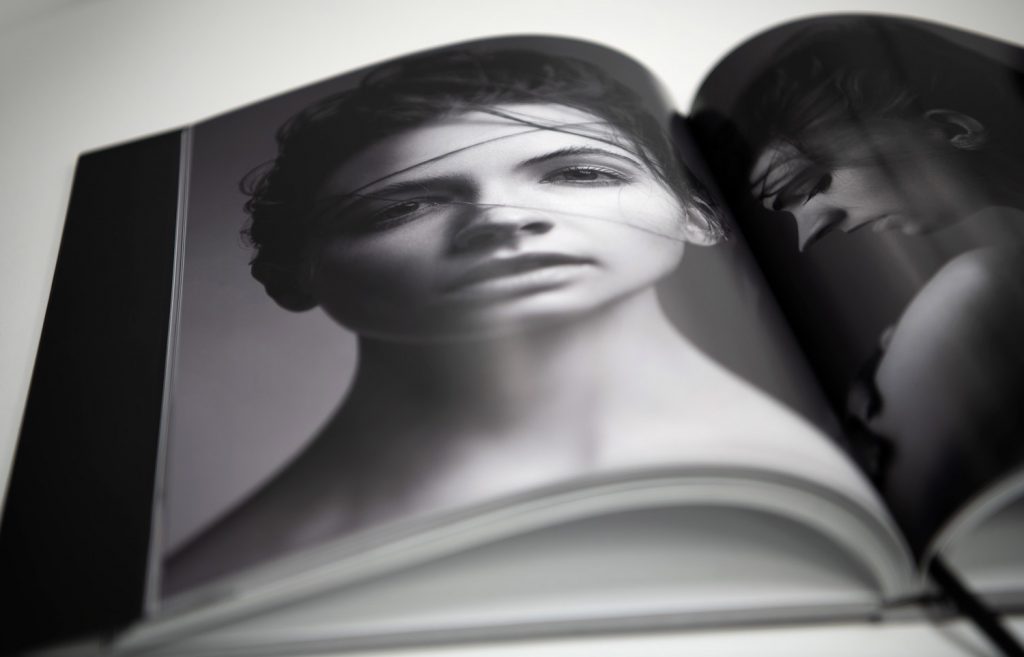 Hair Unlimited Book - Black and White Image on Page - Imagination Graphics