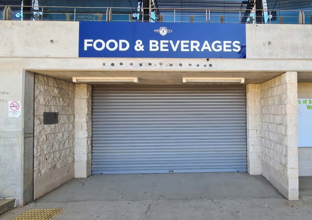 Softball NSW Food and Beverages signage