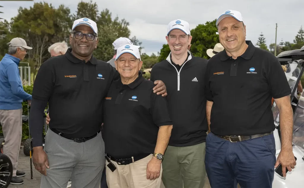Devan, Emmanuel, Todd and Adam at the St Vincent's Hospital Corporate Golf Day.