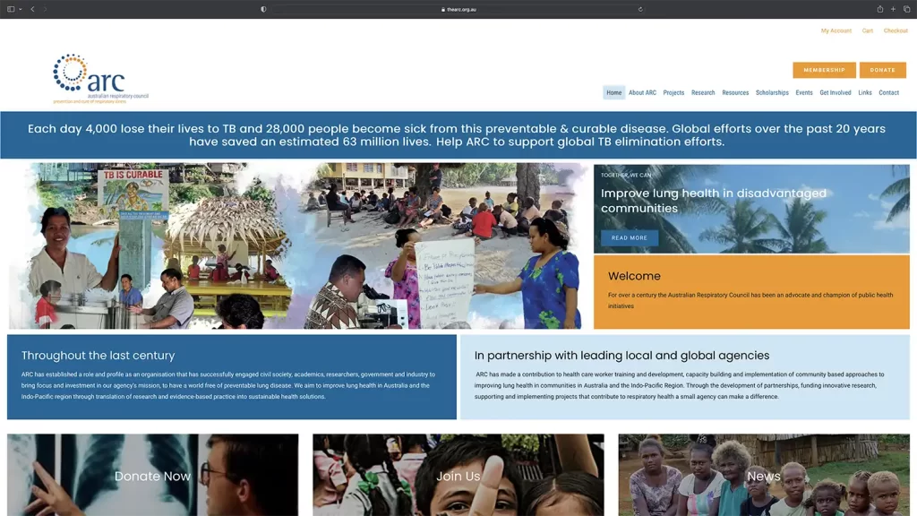 The Arc - Australian Respiratory Council - website