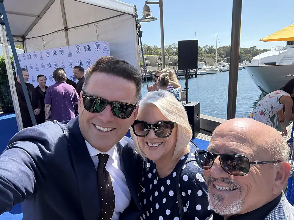 Karl Stefanovic, Colleen and Emmanuel - Wharf4Ward